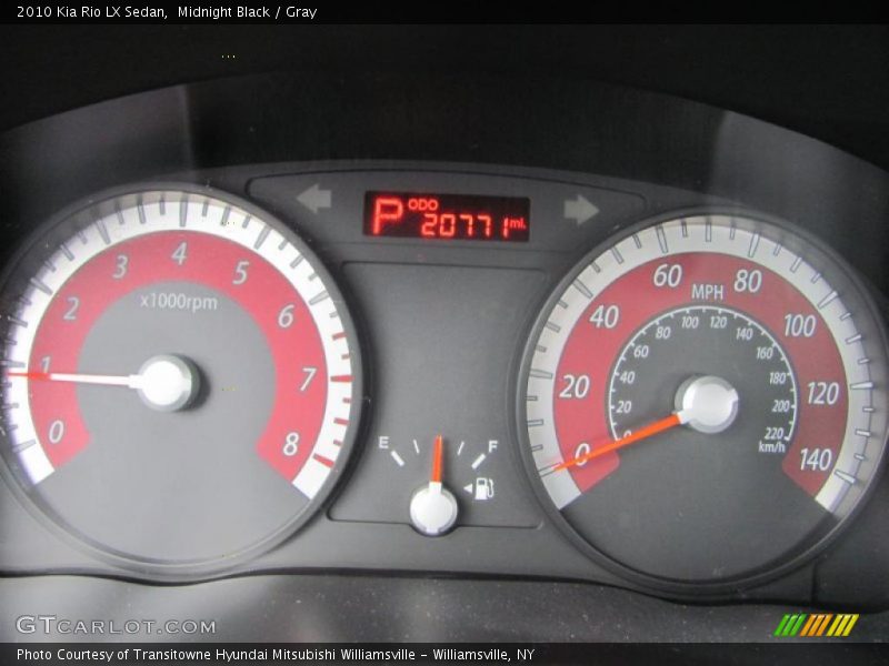  2010 Rio LX Sedan LX Sedan Gauges