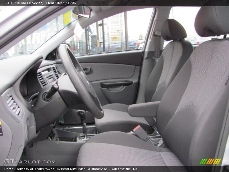 Clear Silver / Gray 2010 Kia Rio LX Sedan