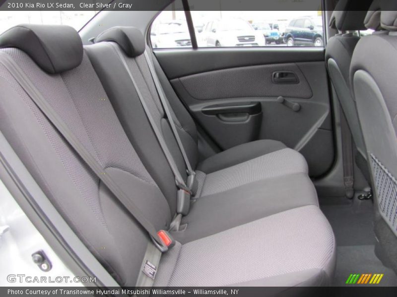 Clear Silver / Gray 2010 Kia Rio LX Sedan