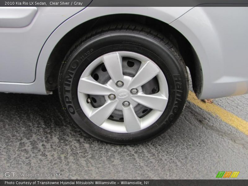 Clear Silver / Gray 2010 Kia Rio LX Sedan