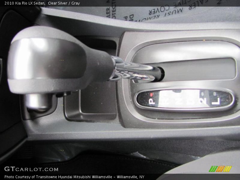 Clear Silver / Gray 2010 Kia Rio LX Sedan