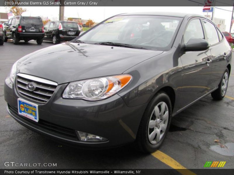 Carbon Gray / Gray 2009 Hyundai Elantra GLS Sedan