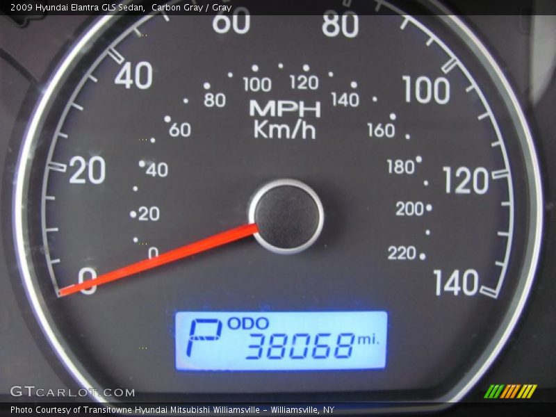 Carbon Gray / Gray 2009 Hyundai Elantra GLS Sedan