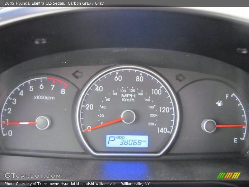 Carbon Gray / Gray 2009 Hyundai Elantra GLS Sedan