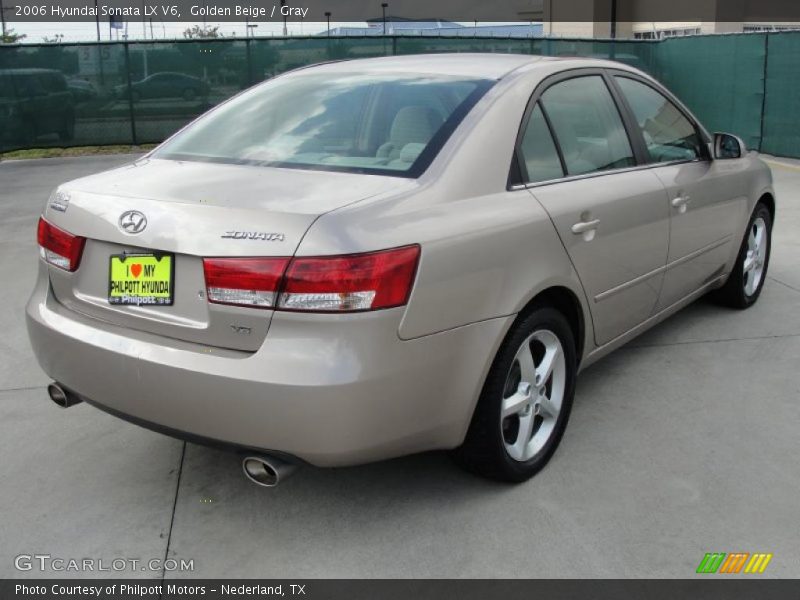 Golden Beige / Gray 2006 Hyundai Sonata LX V6