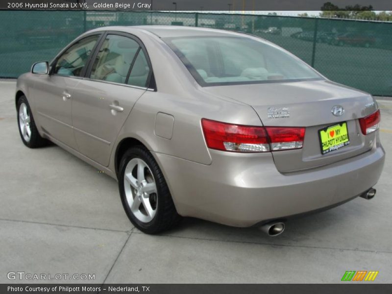 Golden Beige / Gray 2006 Hyundai Sonata LX V6