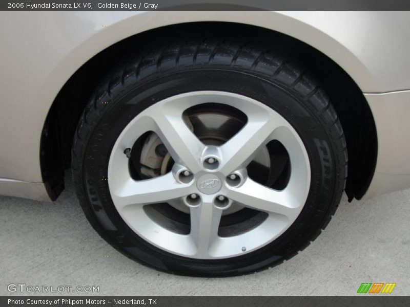Golden Beige / Gray 2006 Hyundai Sonata LX V6
