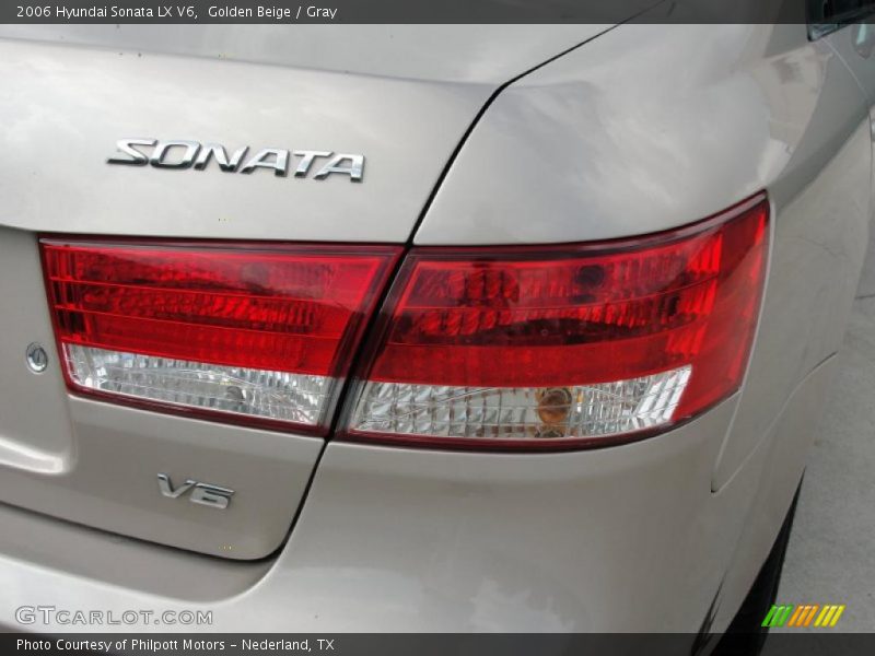 Golden Beige / Gray 2006 Hyundai Sonata LX V6