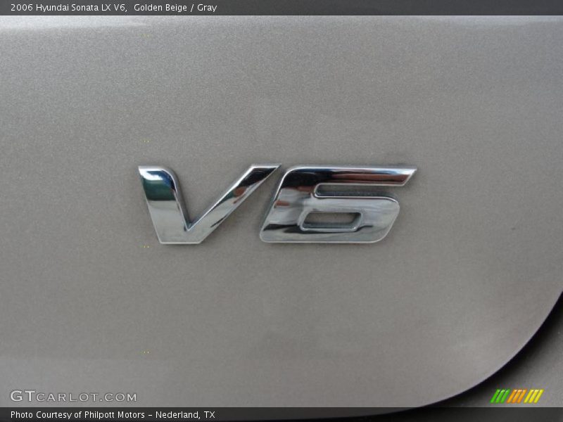 Golden Beige / Gray 2006 Hyundai Sonata LX V6