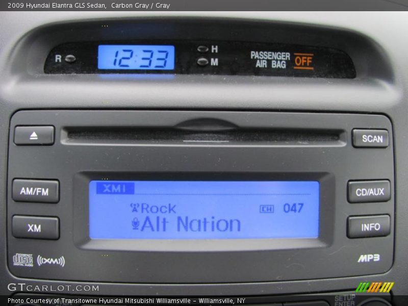 Carbon Gray / Gray 2009 Hyundai Elantra GLS Sedan