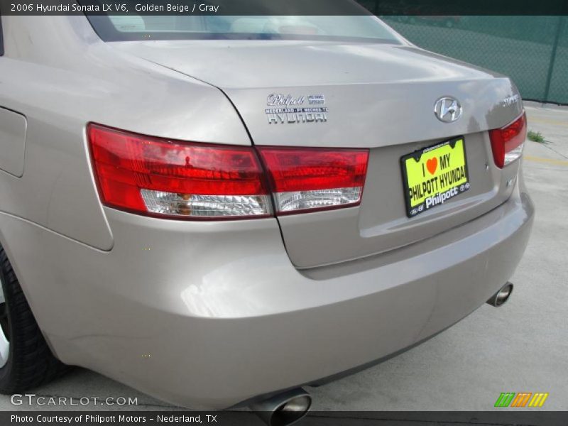 Golden Beige / Gray 2006 Hyundai Sonata LX V6