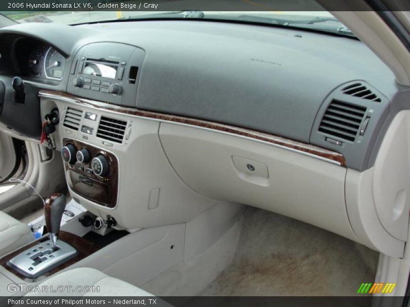 Golden Beige / Gray 2006 Hyundai Sonata LX V6
