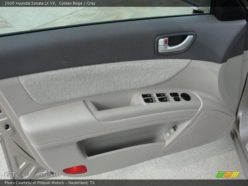 Golden Beige / Gray 2006 Hyundai Sonata LX V6