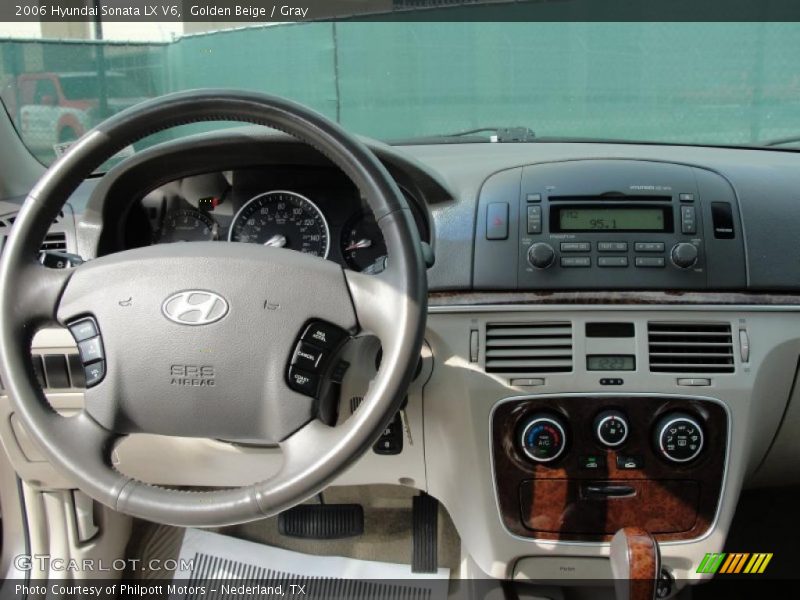 Golden Beige / Gray 2006 Hyundai Sonata LX V6