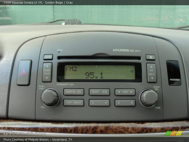 Golden Beige / Gray 2006 Hyundai Sonata LX V6
