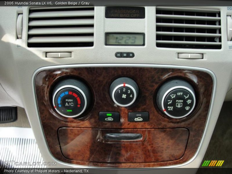 Golden Beige / Gray 2006 Hyundai Sonata LX V6