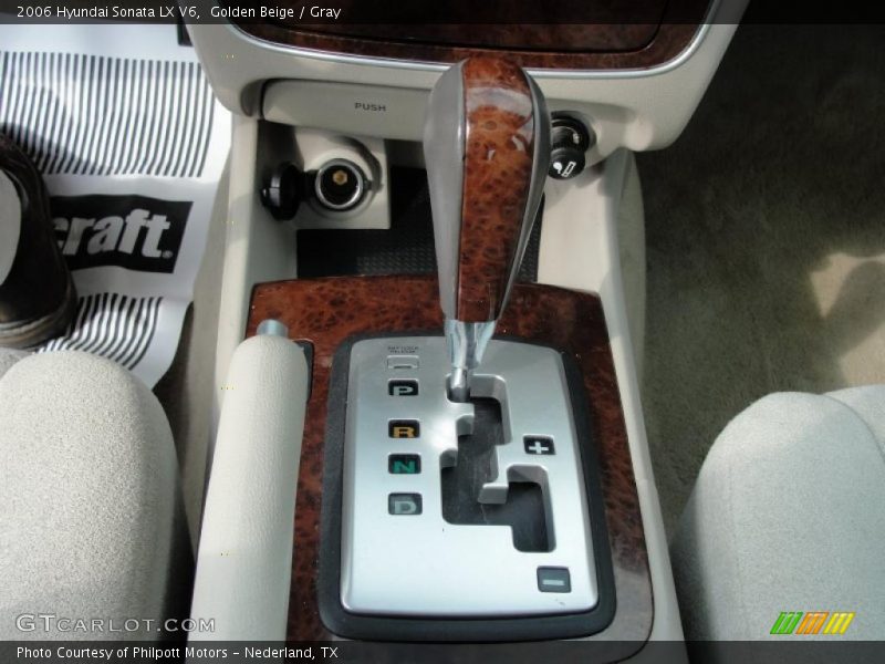 Golden Beige / Gray 2006 Hyundai Sonata LX V6