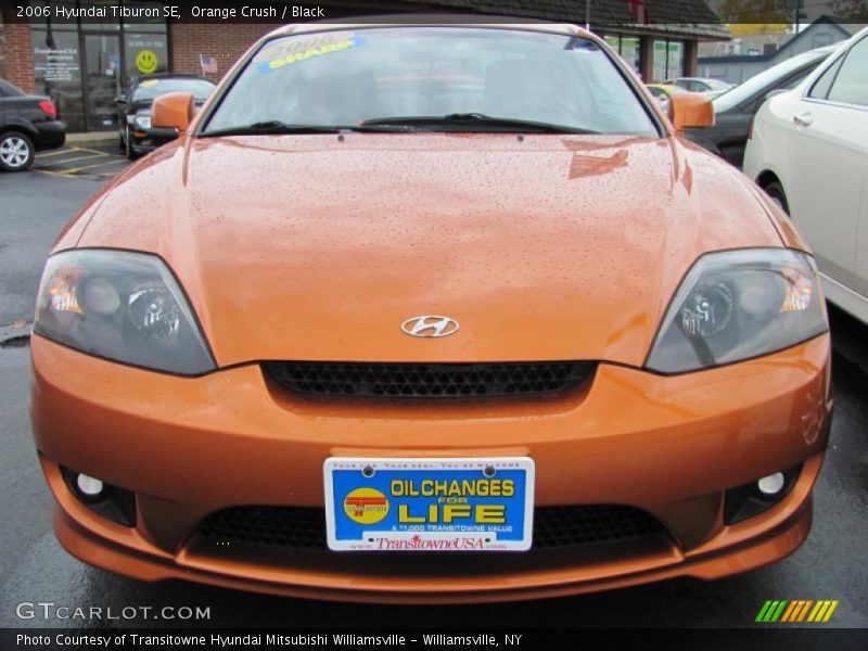 Orange Crush / Black 2006 Hyundai Tiburon SE