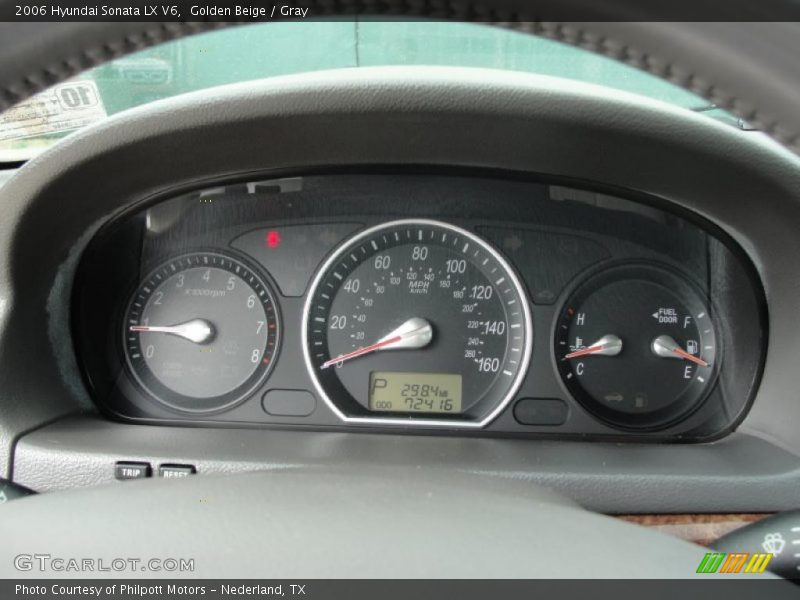 Golden Beige / Gray 2006 Hyundai Sonata LX V6