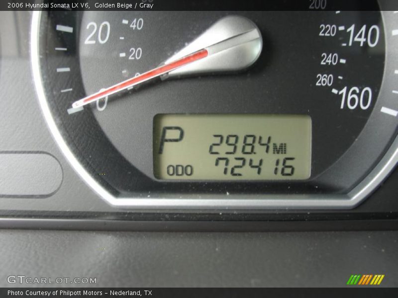Golden Beige / Gray 2006 Hyundai Sonata LX V6