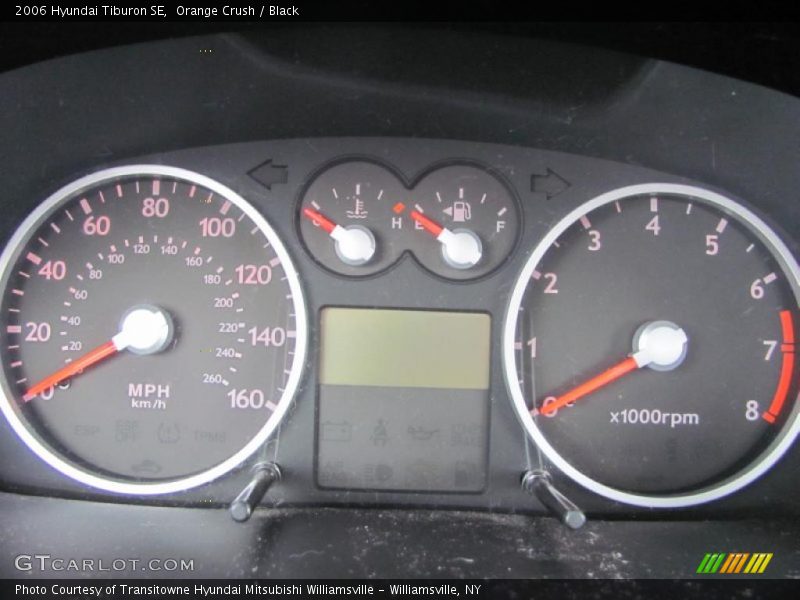 Orange Crush / Black 2006 Hyundai Tiburon SE