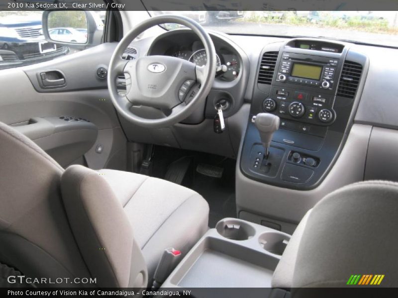 Clear Silver / Gray 2010 Kia Sedona LX