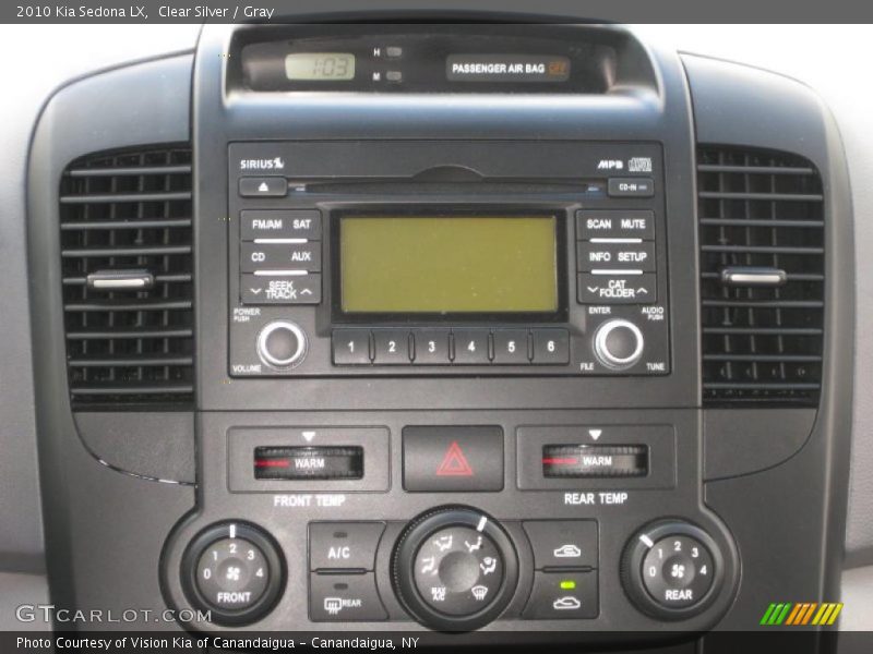 Clear Silver / Gray 2010 Kia Sedona LX