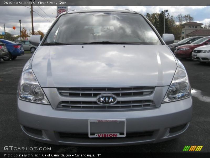 Clear Silver / Gray 2010 Kia Sedona LX