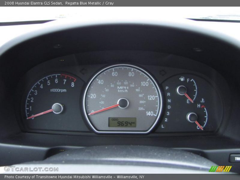 Regatta Blue Metallic / Gray 2008 Hyundai Elantra GLS Sedan