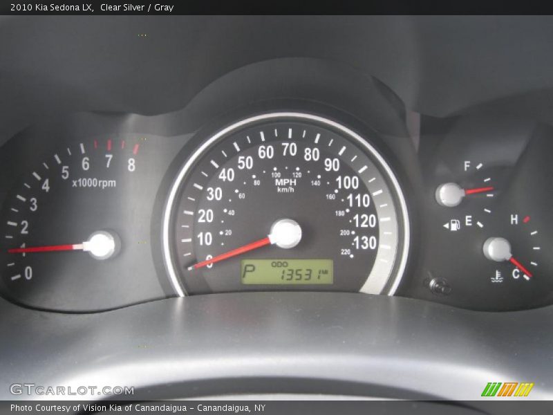 Clear Silver / Gray 2010 Kia Sedona LX