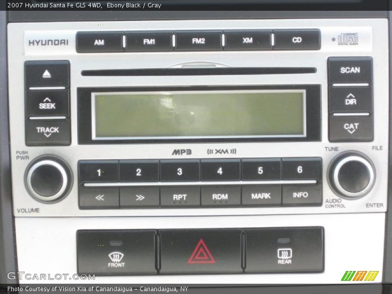 Ebony Black / Gray 2007 Hyundai Santa Fe GLS 4WD