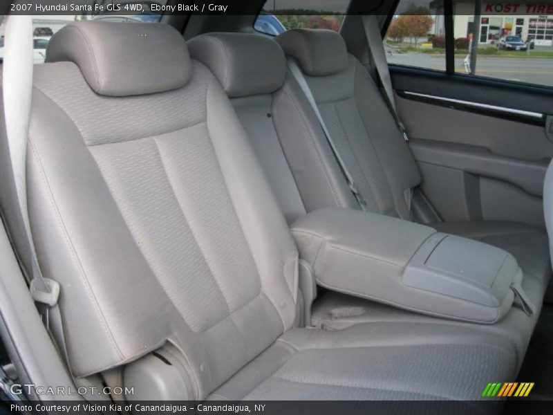 Ebony Black / Gray 2007 Hyundai Santa Fe GLS 4WD