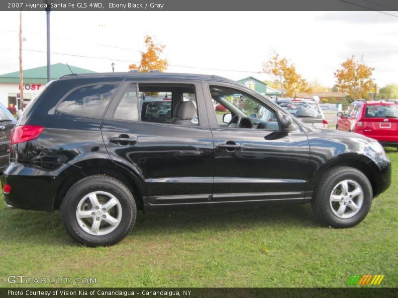Ebony Black / Gray 2007 Hyundai Santa Fe GLS 4WD