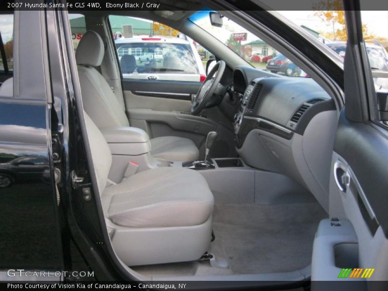 Ebony Black / Gray 2007 Hyundai Santa Fe GLS 4WD