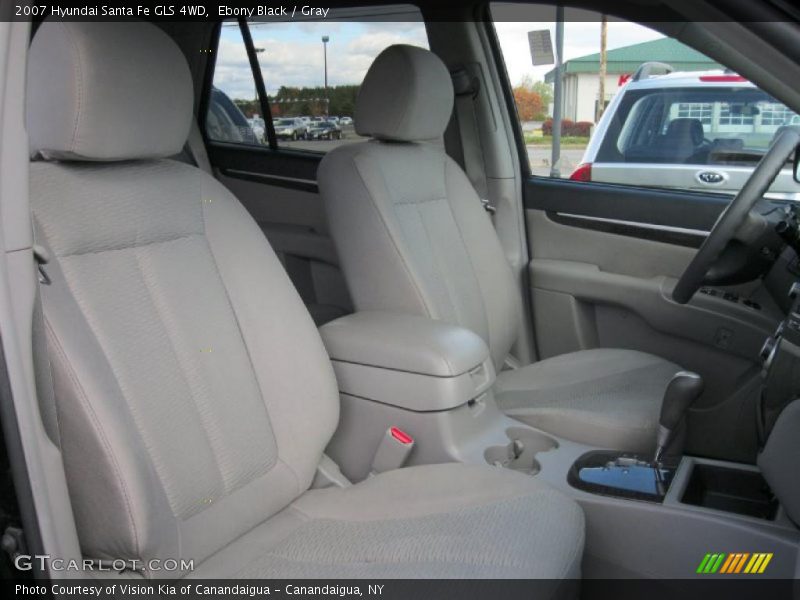 Ebony Black / Gray 2007 Hyundai Santa Fe GLS 4WD