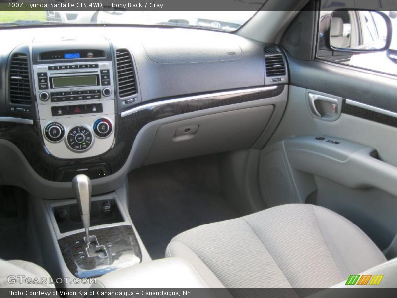 Ebony Black / Gray 2007 Hyundai Santa Fe GLS 4WD
