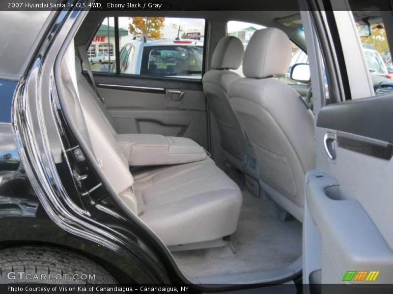 Ebony Black / Gray 2007 Hyundai Santa Fe GLS 4WD