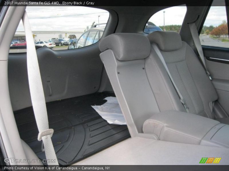 Ebony Black / Gray 2007 Hyundai Santa Fe GLS 4WD