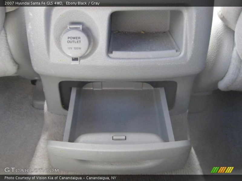 Ebony Black / Gray 2007 Hyundai Santa Fe GLS 4WD