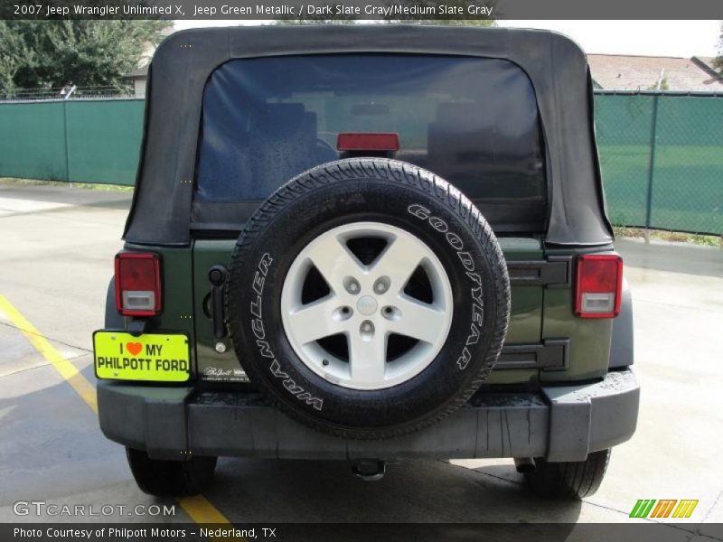 Jeep Green Metallic / Dark Slate Gray/Medium Slate Gray 2007 Jeep Wrangler Unlimited X