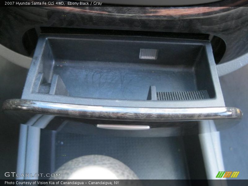 Ebony Black / Gray 2007 Hyundai Santa Fe GLS 4WD