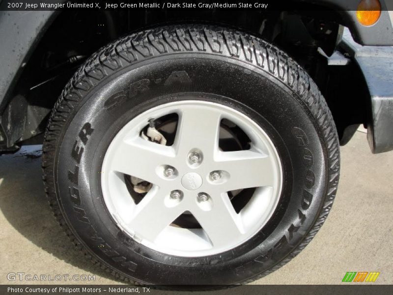 Jeep Green Metallic / Dark Slate Gray/Medium Slate Gray 2007 Jeep Wrangler Unlimited X