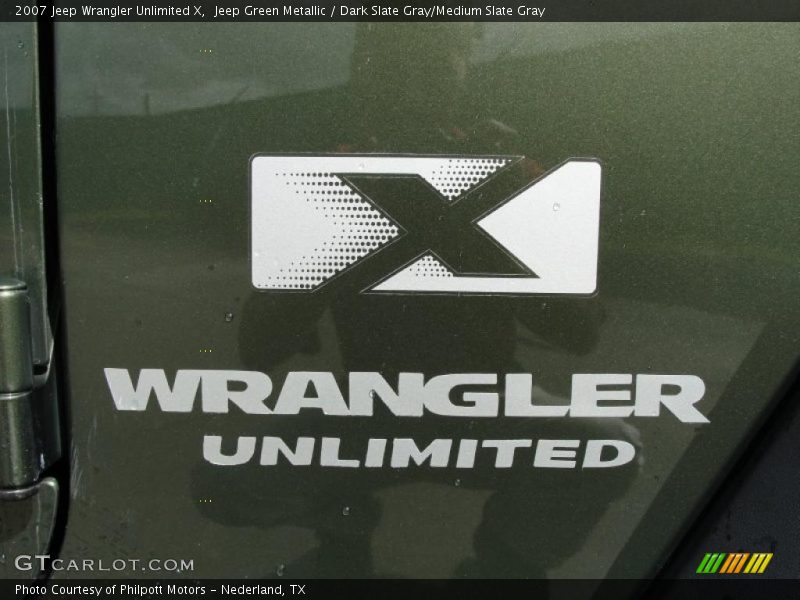 Jeep Green Metallic / Dark Slate Gray/Medium Slate Gray 2007 Jeep Wrangler Unlimited X