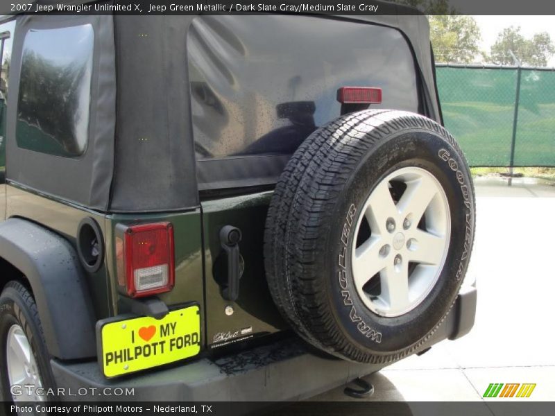 Jeep Green Metallic / Dark Slate Gray/Medium Slate Gray 2007 Jeep Wrangler Unlimited X