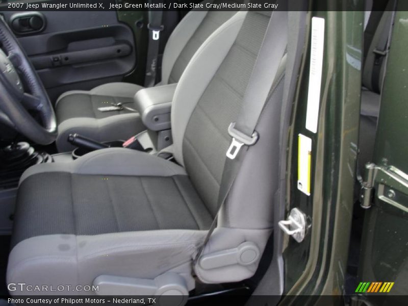 Jeep Green Metallic / Dark Slate Gray/Medium Slate Gray 2007 Jeep Wrangler Unlimited X