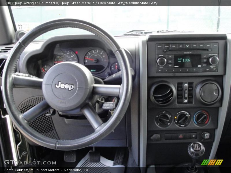 Jeep Green Metallic / Dark Slate Gray/Medium Slate Gray 2007 Jeep Wrangler Unlimited X