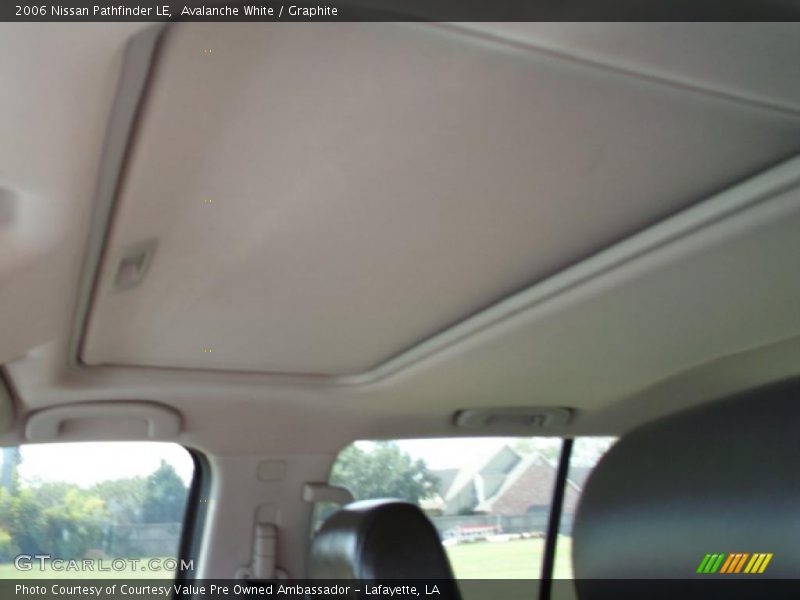 Avalanche White / Graphite 2006 Nissan Pathfinder LE