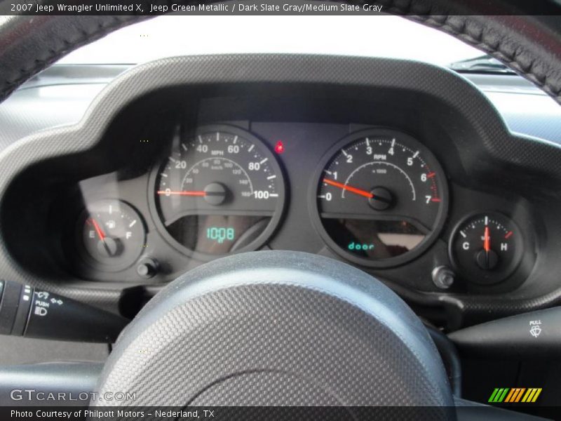 Jeep Green Metallic / Dark Slate Gray/Medium Slate Gray 2007 Jeep Wrangler Unlimited X