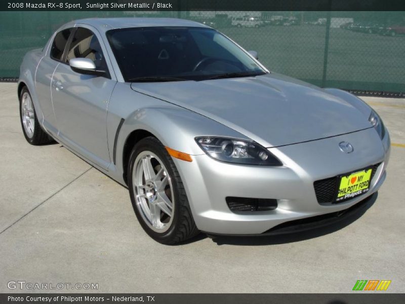 Sunlight Silver Metallic / Black 2008 Mazda RX-8 Sport