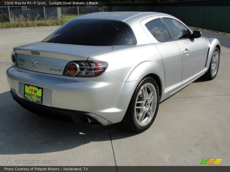 Sunlight Silver Metallic / Black 2008 Mazda RX-8 Sport